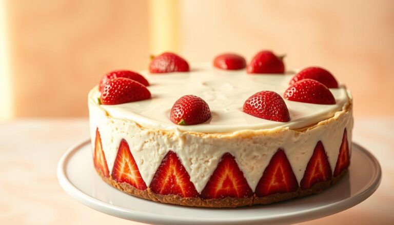 strawberry cheesecake cake