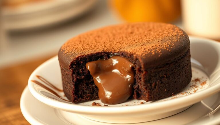chocolate cake with chocolate pudding