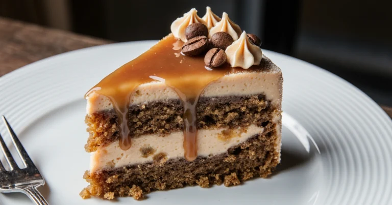 Gooey Coffee Caramel Cake