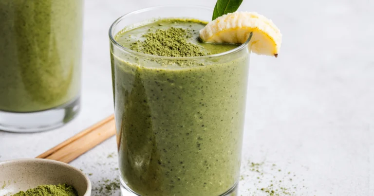 Green Matcha Smoothie Recipe | Healthy & Energizing Drink