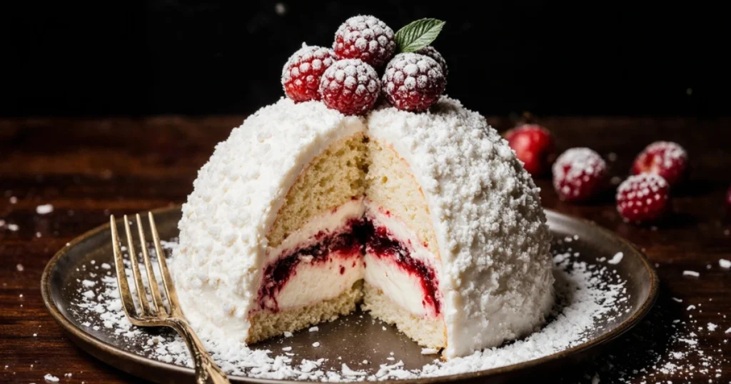 Raspberry Swirl Coconut Snowball Cake Recipe: A Dreamy Dessert You’ll Love