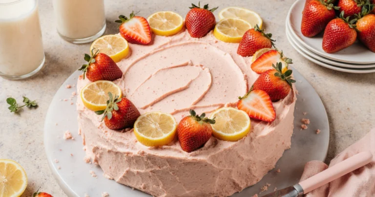Strawberry Lemon Cake Recipe