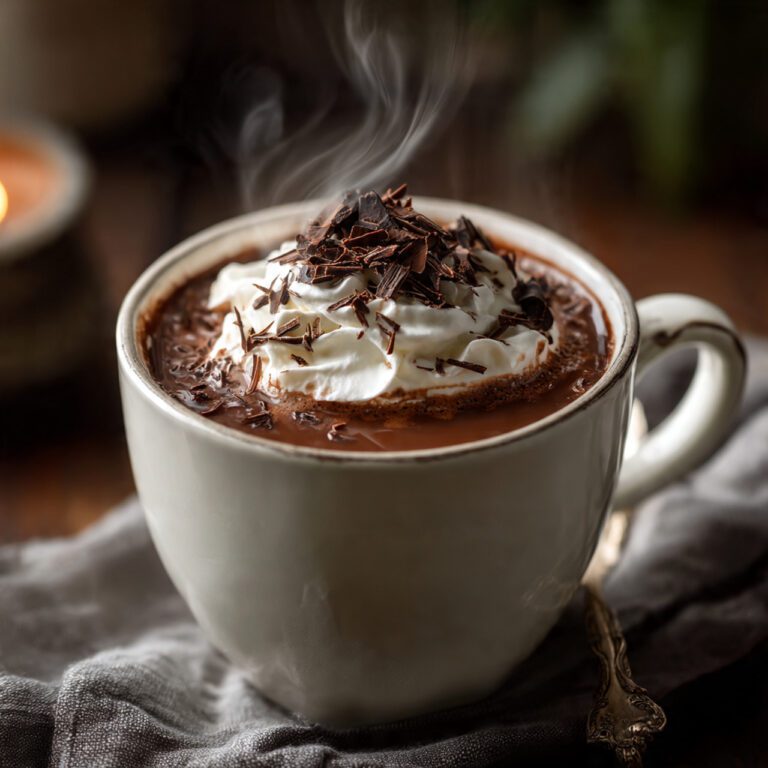 decadent French hot chocolate