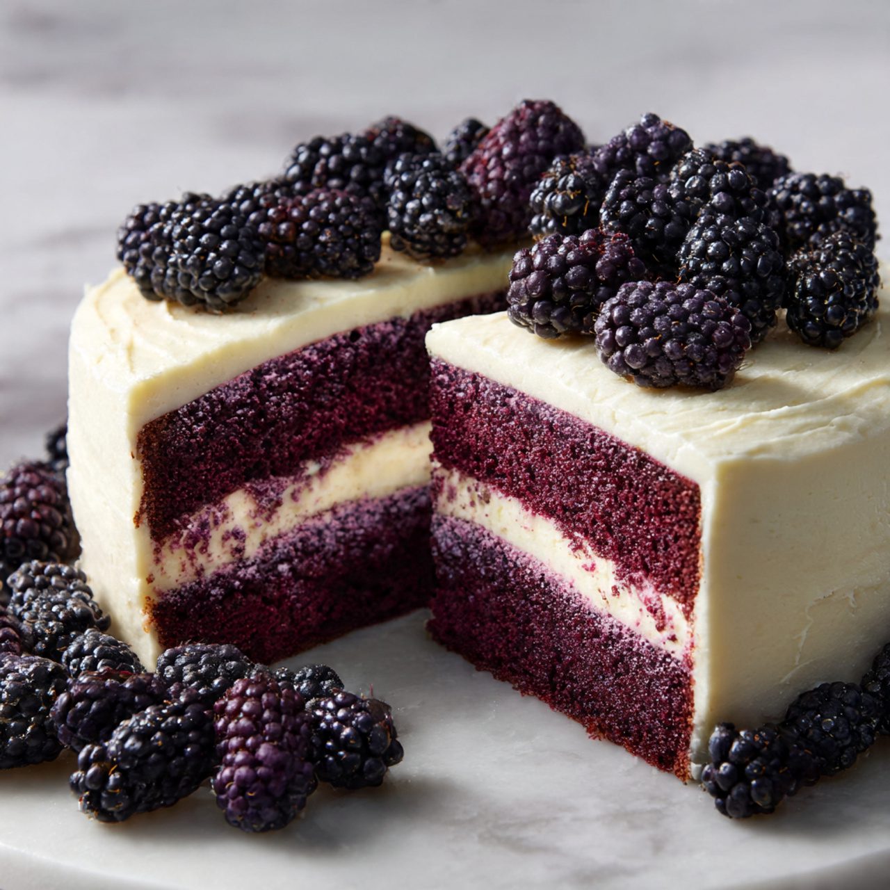 blackberry velvet cake