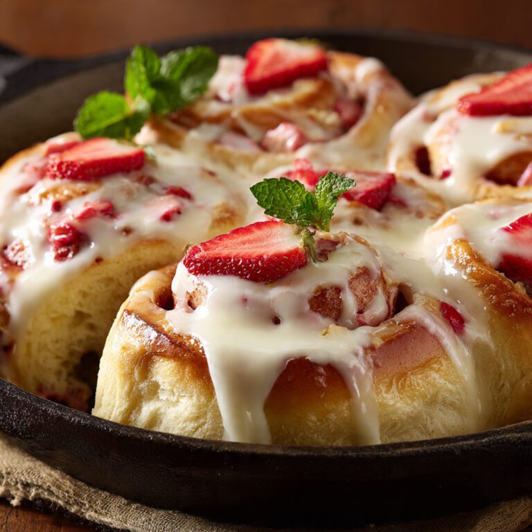 Strawberry Cheesecake Cinnabon Rolls Recipe