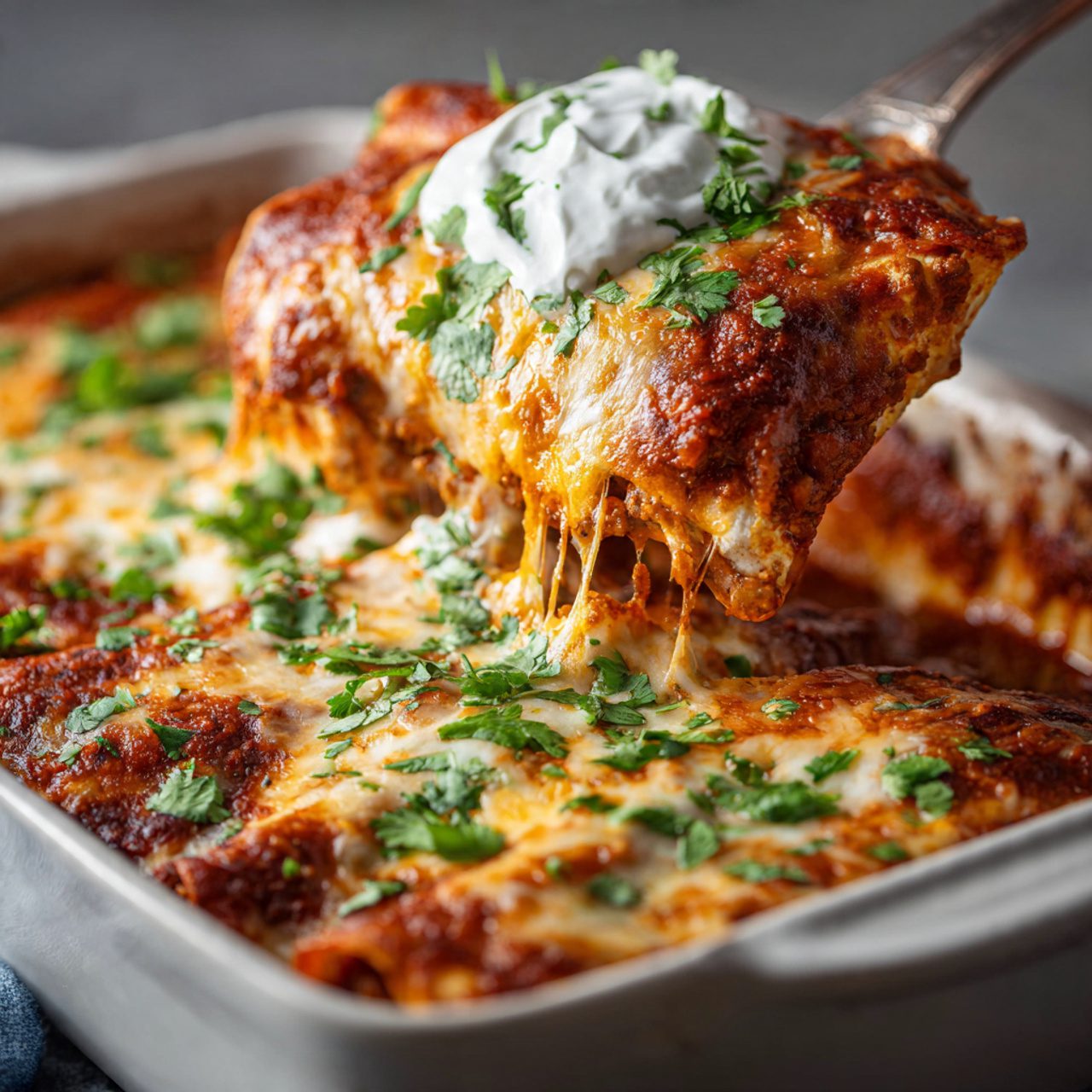 easy ground beef enchiladas