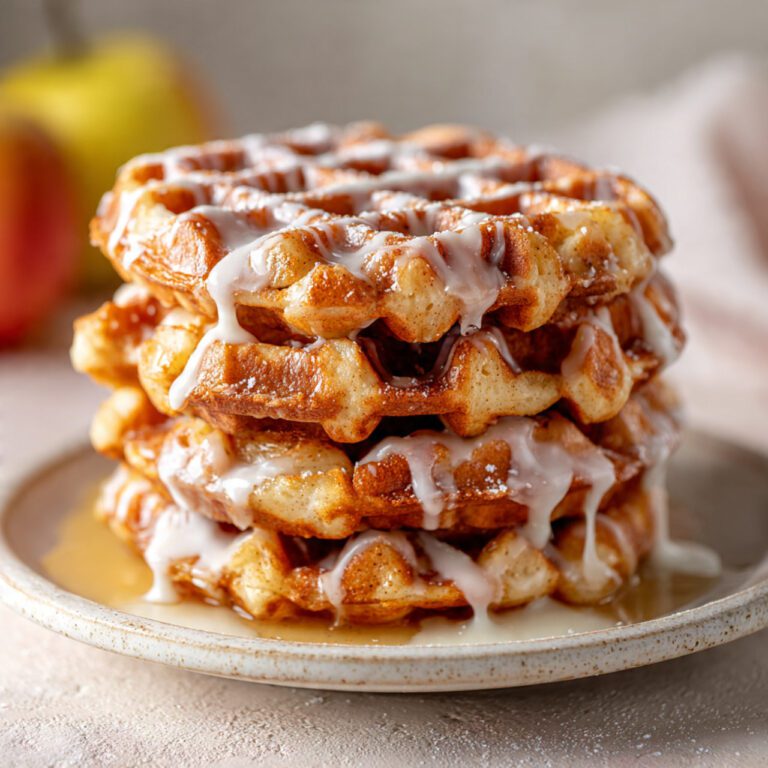 Easy Apple Fritter Waffle Donuts | Quick 15-Minute Dessert Recipe