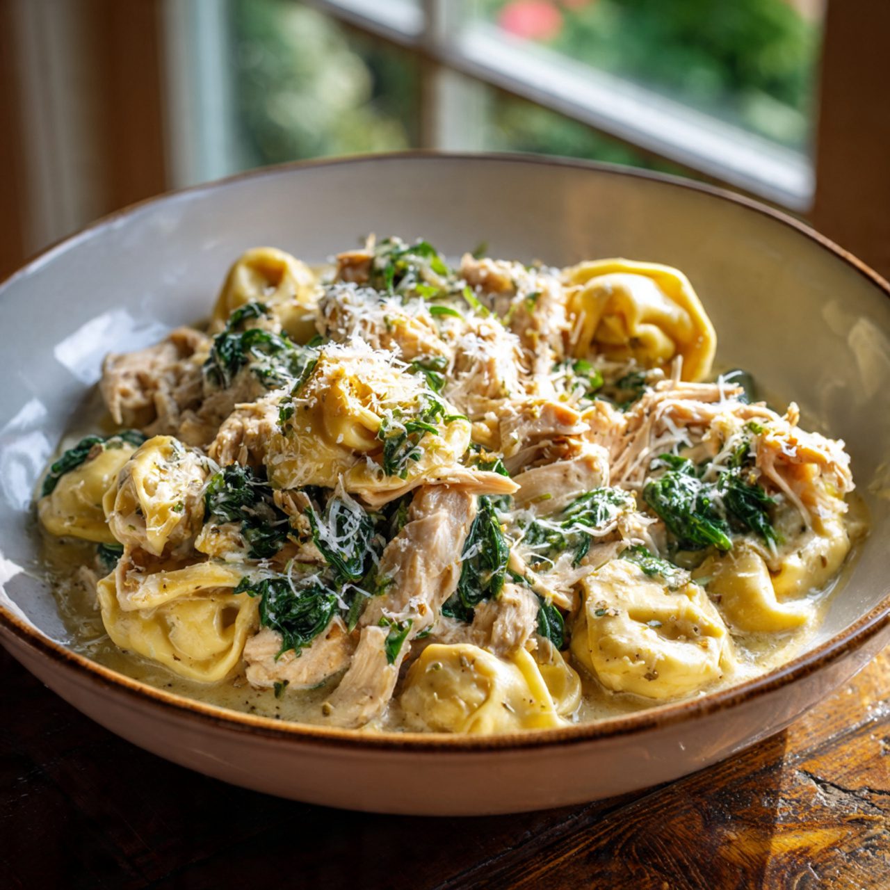 Crockpot Chicken Tortellini