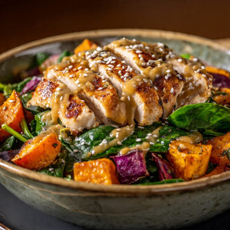 Maple Dijon Chicken Sweet Potato Bowls