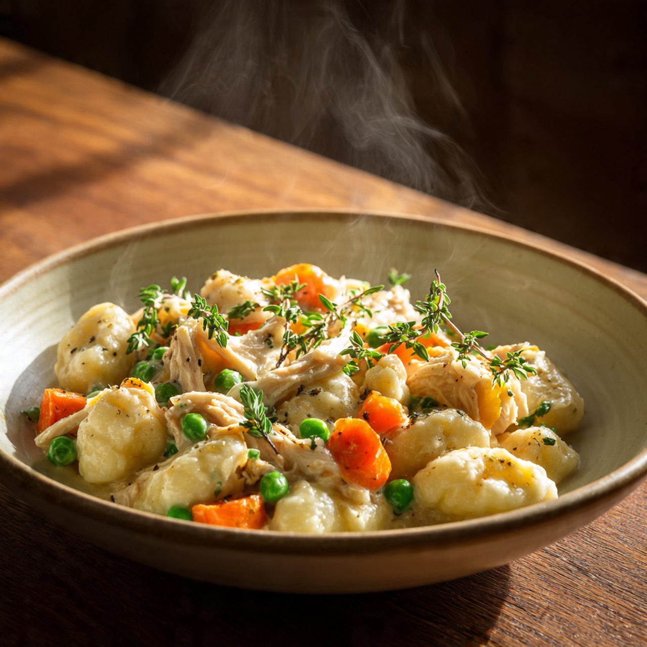 One Pot Gnocchi Chicken Pot Pie