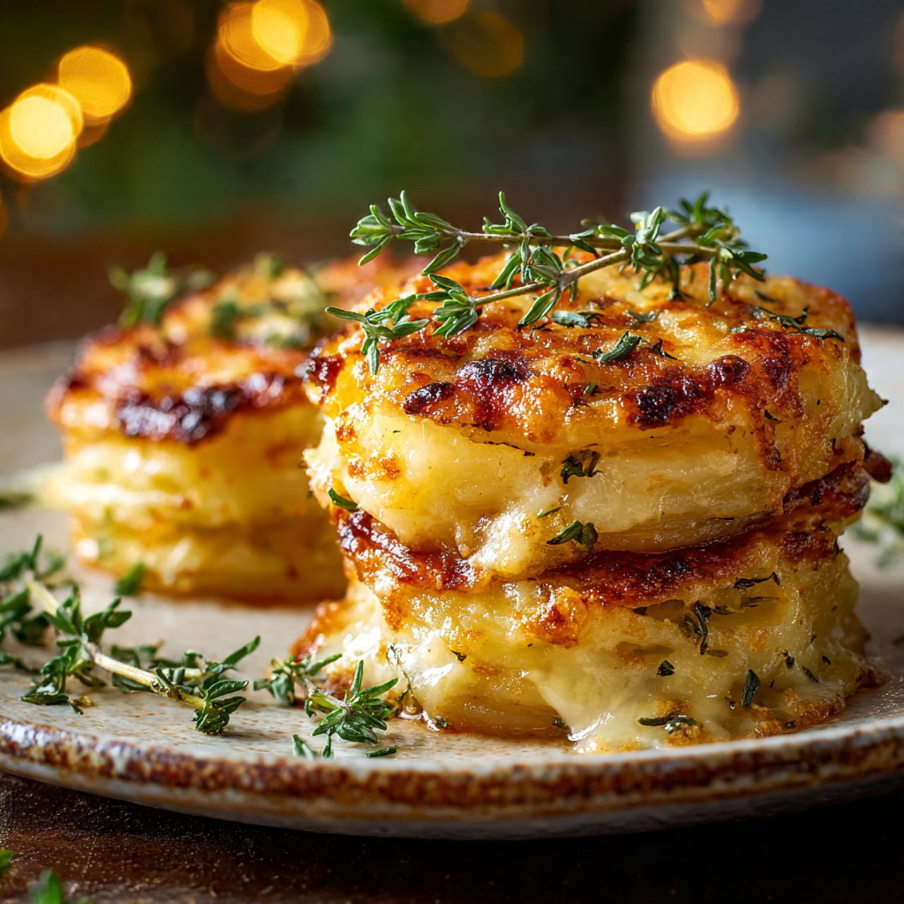 Cheesy Mini Potato Gratin Stacks