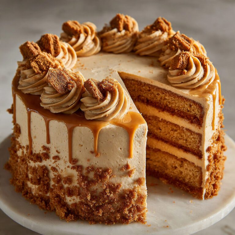 Biscoff cookie butter cake
