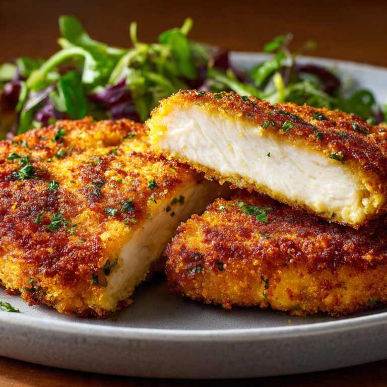 Cottage Cheese Crusted Chicken Cutlets