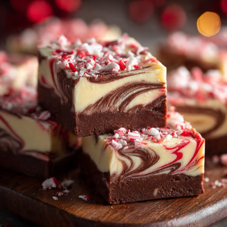 Peppermint Swirl Fudge