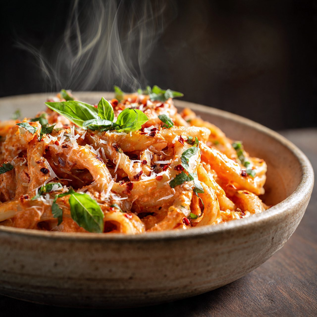 creamy tomato garlic pasta
