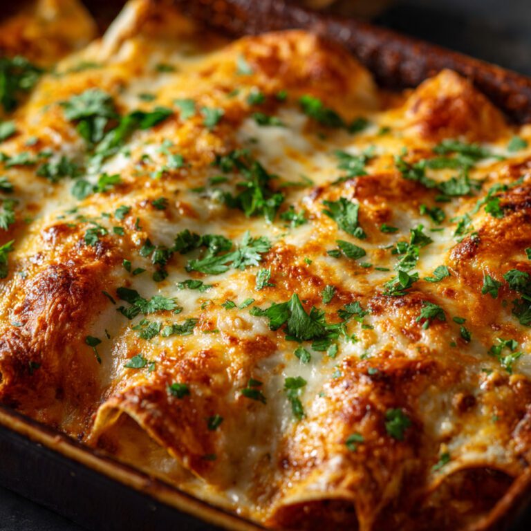 Beef Enchiladas with Irresistible Cheese Sauce