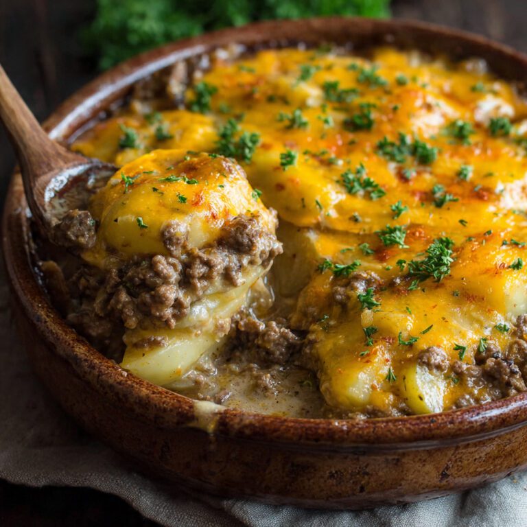 Crockpot Hamburger Potato Casserole Recipe