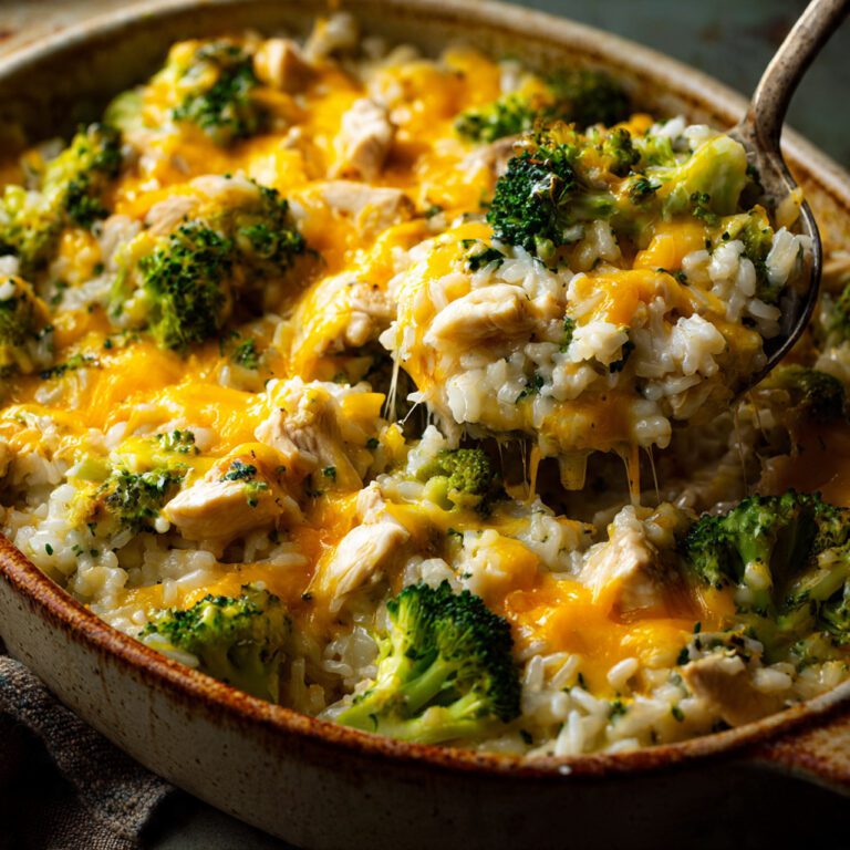 Easy Cheesy Chicken Broccoli Rice