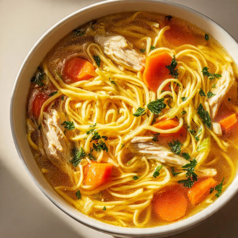 Ginger Garlic Chicken Noodle Soup