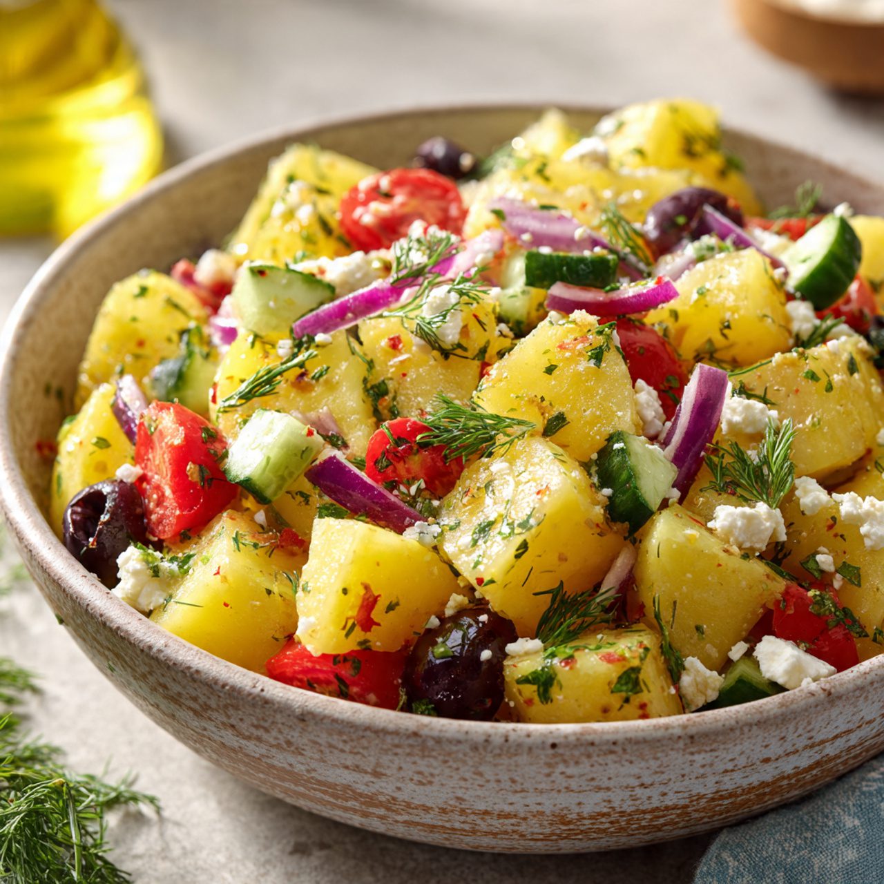 Greek potato salad recipe