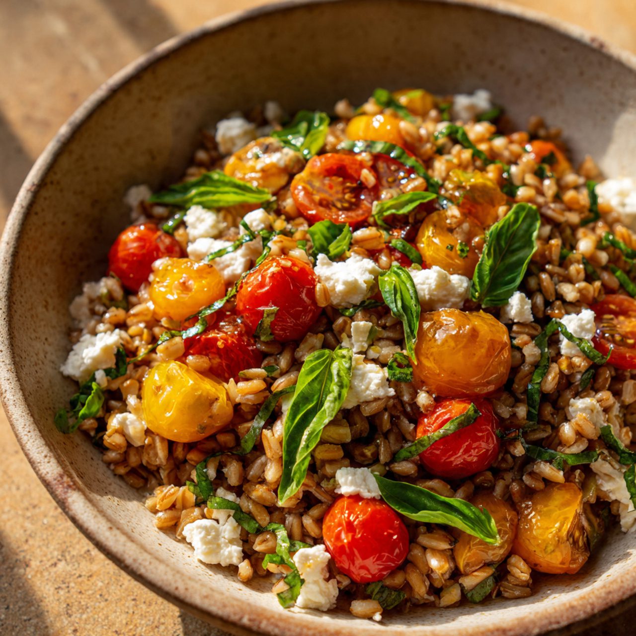 Tuscan farro salad