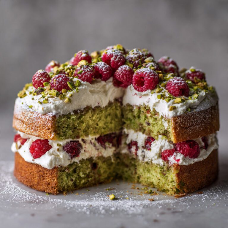 pistachio raspberry cake