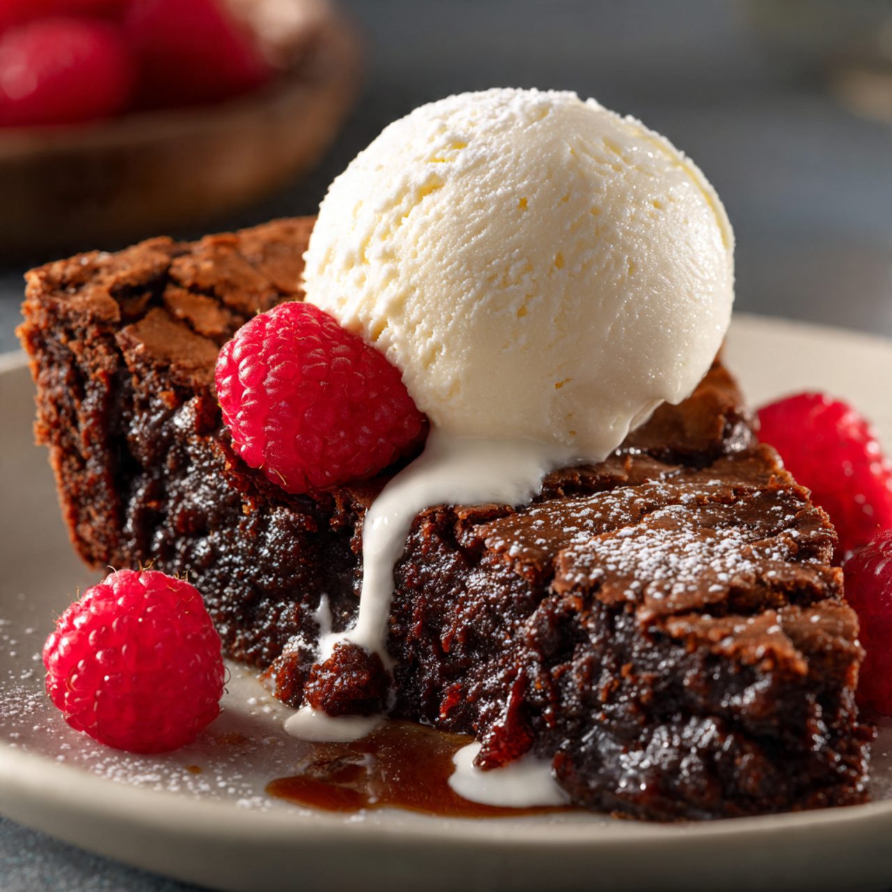 3-ingredient chocolate brownie pie